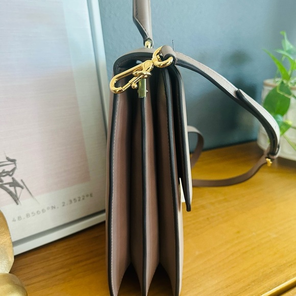 Dolce & Gabbana Clean Taupe Vitello Calf Leather Top Handle Crossbody BB5575 - Picture 13 of 17